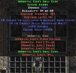 Immortal King's Soul Cage - West Non-Ladder