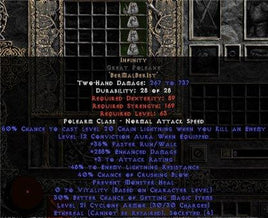 Infinity Great Poleaxe - Ethereal - 255-309% ED & -45-54% ELR - East Ladder