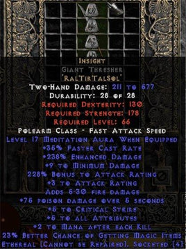 Insight Giant Thresher - Ethereal - 17 Med - West Ladder