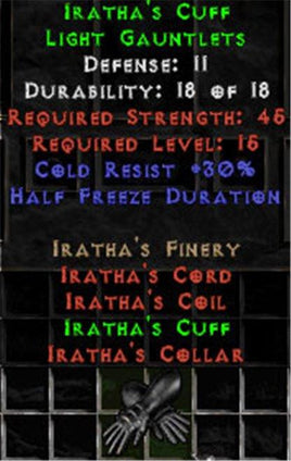Iratha's Cuff - 11 Def - Perfect - West Non-Ladder