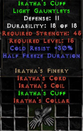 Iratha's Cuff - 11 Def - Perfect - West Ladder