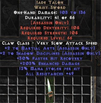 Jade Talon - East HC Ladder