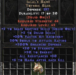 Jalal's Mane - 200% Edef - Perfect - East HC Ladder