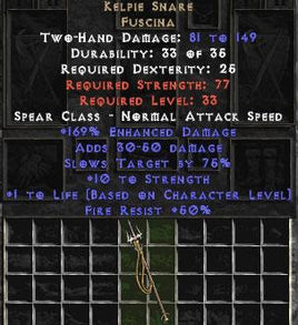 Kelpie Snare - Europe Ladder