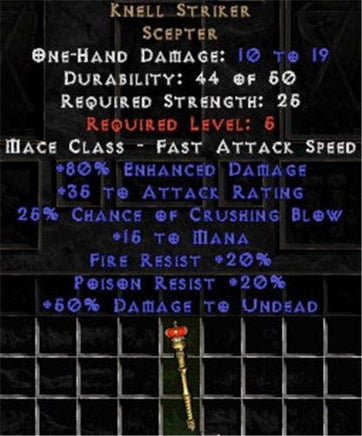 Knell Striker - +80% ED - Perfect - East Ladder