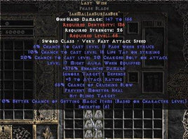 Last Wish Phase Blade - 375-389% ED & 65-69% CB - West Non-Ladder