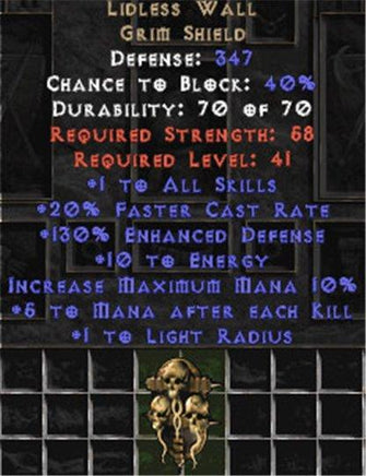 Lidless Wall - 130% ED & 5 Mana - Perfect - West Non-Ladder
