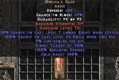 Medusa's Gaze - 80% Cold Resist - Europe Ladder
