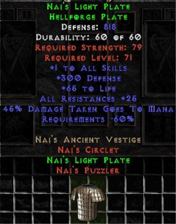 Naj's Light Plate - 800-829 Def - Europe Ladder