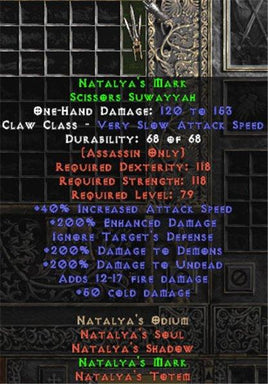 Natalya's Mark - West Non-Ladder