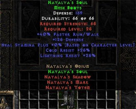 Natalya's Soul - 25% Cold Res, 25% Light Res - West Non-Ladder