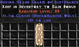 Necromancer Curses w/ 31-34 Life GC - Europe HC Ladder