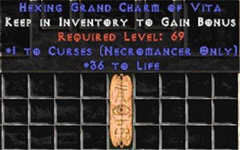 Necromancer Curses w/ 36-39 Life GC - Europe HC Ladder