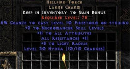 Necromancer Hellfire 10-16 Resist All/10-16 Stats - East Ladder