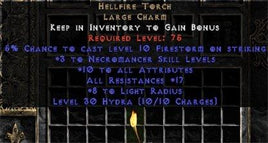 Necromancer Hellfire 17-19 Resist All/10-16 Stats - West Non-Ladder