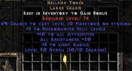 Necromancer Hellfire 20 Resist All/10-16 Stats - West Non-Ladder
