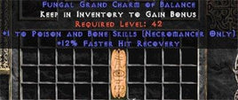 Necromancer Poison & Bone Skills w/ 12% FHR GC - West Non-Ladder