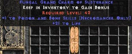 Necromancer Poison & Bone Skills w/ 21-29 Life GC - East Ladder