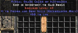 Necromancer Poison & Bone Skills w/ 30 Life GC - Europe Ladder