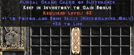 Necromancer Poison & Bone Skills w/ 35 Life GC - West Non-Ladder