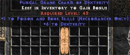 Necromancer Poison & Bone Skills w/ 6 Dex GC - Europe HC Ladder