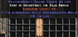 Necromancer Summoning Skills w/ 10-20 Life GC - East Ladder
