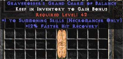 Necromancer Summoning Skills w/ 12% FHR GC - Europe HC Ladder