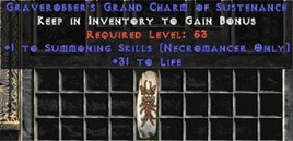 Necromancer Summoning Skills w/ 31-34 Life GC - West Ladder