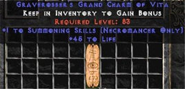 Necromancer Summoning Skills w/ 45 Life GC - West Non-Ladder