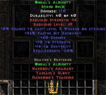 Ondal's Almighty - 164-208 Def - East Ladder