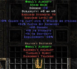 Ondal's Almighty - 164-208 Def - West Non-Ladder