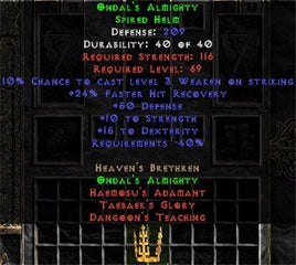 Ondal's Almighty - 209 Def - Perfect - West Non-Ladder