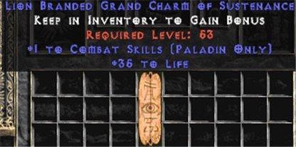 Paladin Combat Skills w/ 35 Life GC - Europe Ladder