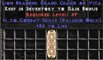 Paladin Combat Skills w/ 36-39 Life GC - Europe Ladder