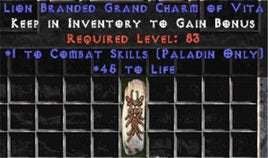 Paladin Combat Skills w/ 45 Life GC - West Non-Ladder