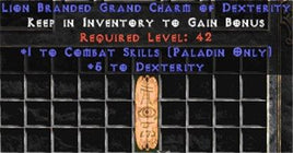 Paladin Combat Skills w/ 3-5 Dex GC - Europe Non-Ladder