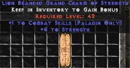 Paladin Combat Skills w/ 3-5 Str GC - East Ladder