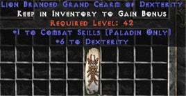 Paladin Combat Skills w/ 6 Dex GC - West Non-Ladder