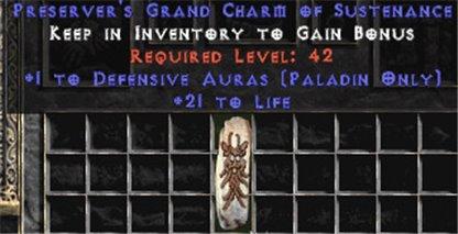 Paladin Defensive Auras w/ 21-29 Life GC - East Ladder