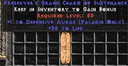 Paladin Defensive Auras w/ 35 Life GC - Europe Ladder