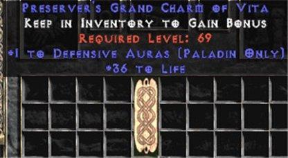Paladin Defensive Auras w/ 36-39 Life GC - West Ladder