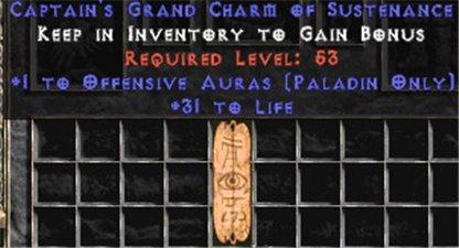 Paladin Offensive Auras w/ 31-34 Life GC - East Ladder