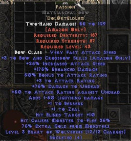 Passion Matriarchal Bow - 160-224% ED & 50-79% AR - Europe Non-Ladder