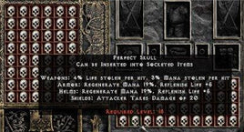 Perfect Skull - Pack of 88 - West Non-Ladder