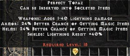Perfect Topaz - West Non-Ladder