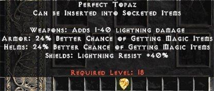 Perfect Topaz - West Non-Ladder