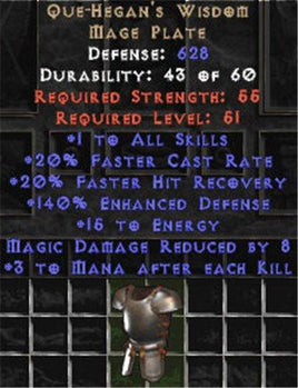 Que-Hegan's Wisdom - West Non-Ladder