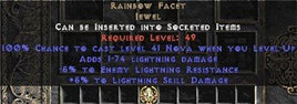 Rainbow Facet - @ Level-Up & +5/-5 Cold - Perfect - West Non-Ladder
