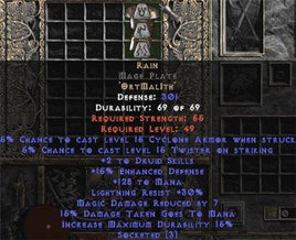Rain Mage Plate - West Non-Ladder