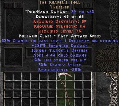 The Reaper's Toll - West Non-Ladder